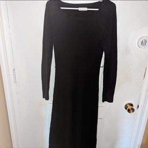 Purple sweater dress